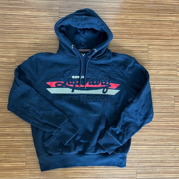 Navy Limited Edition Superdry Hoodie - Picture 2 of 7